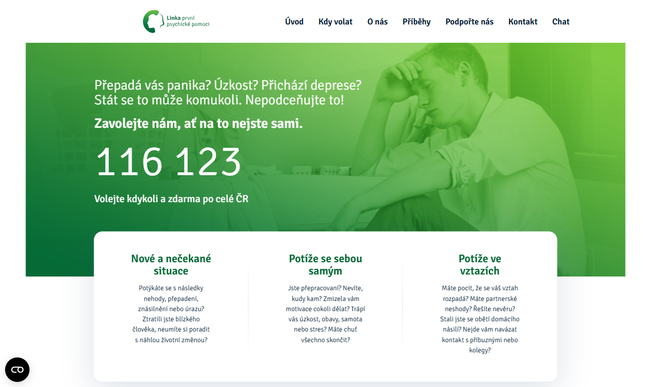 Web Linky první psychické pomoci
